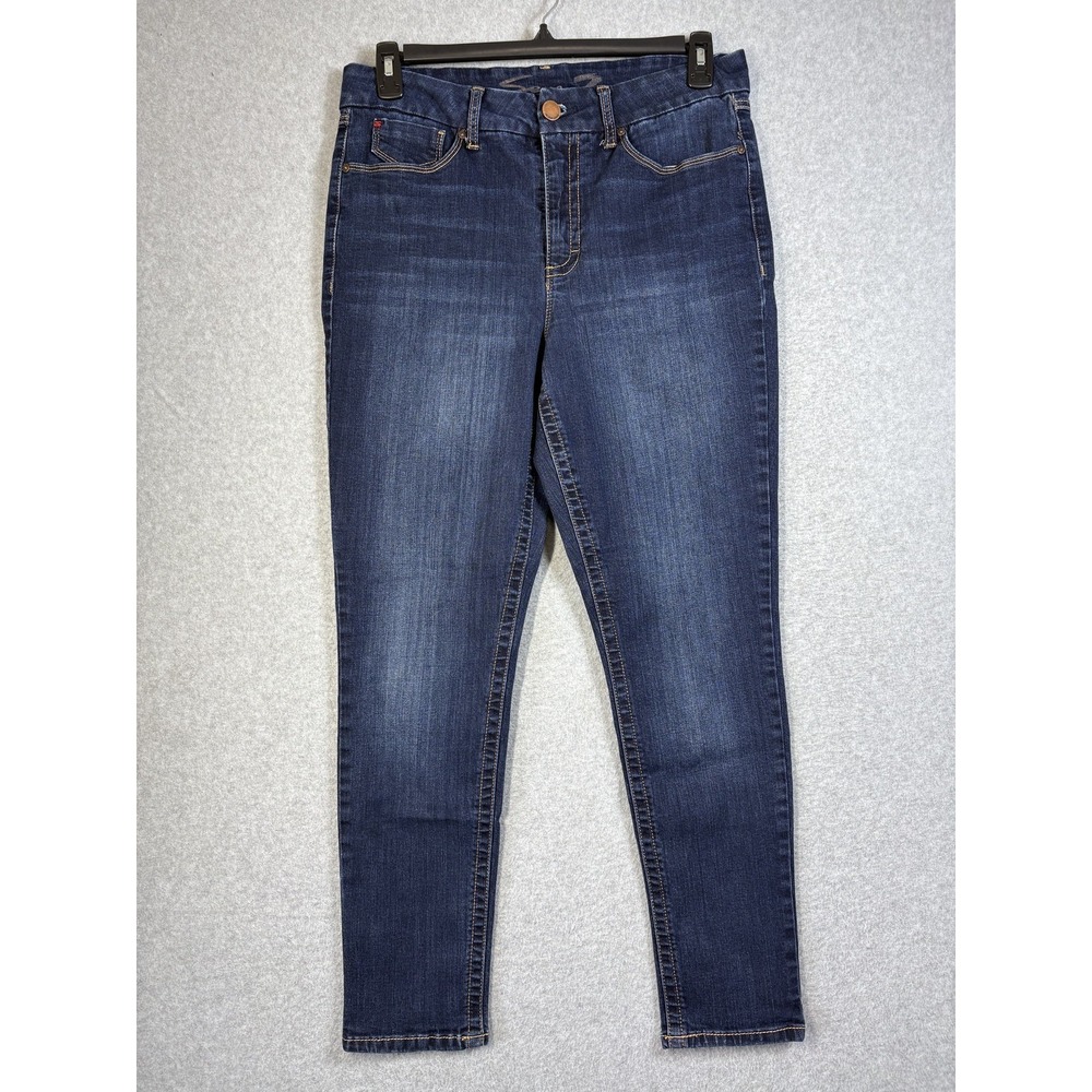 Seven7 Jeans Womens 14 Dark Wash Skinny Stretch Mid Rise Ankle
